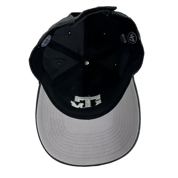 Texas A&M Black Cap w/White Beveled ATM Embroidered OLCP Strap Back 47 Brand Lid - Picture 7 of 11